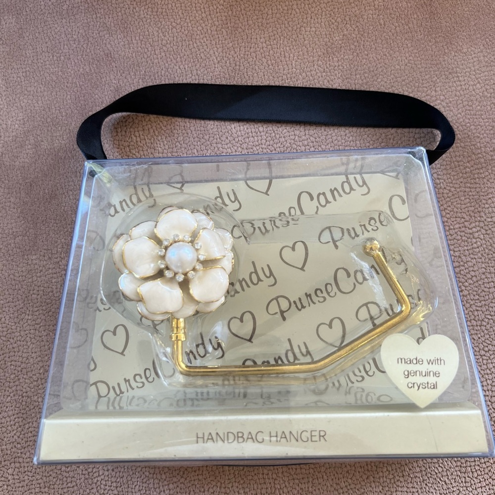 Gold and Cream Handbag Hanger